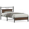 vidaXL voodiraam ilma madratsita, pruun tamm, 107x203 cm, tehispuit