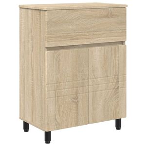 vidaXL Vannitoa peegelkapid Sonoma tamm 60 x 35 x 80 cm Tehispuit