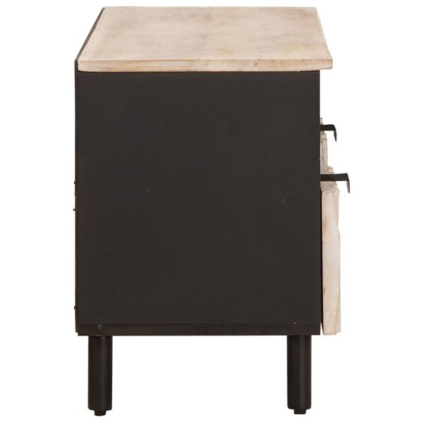 vidaXL Telerikapp sahtliga Valge pesu viimistlus 100 x 33 x 46 cm