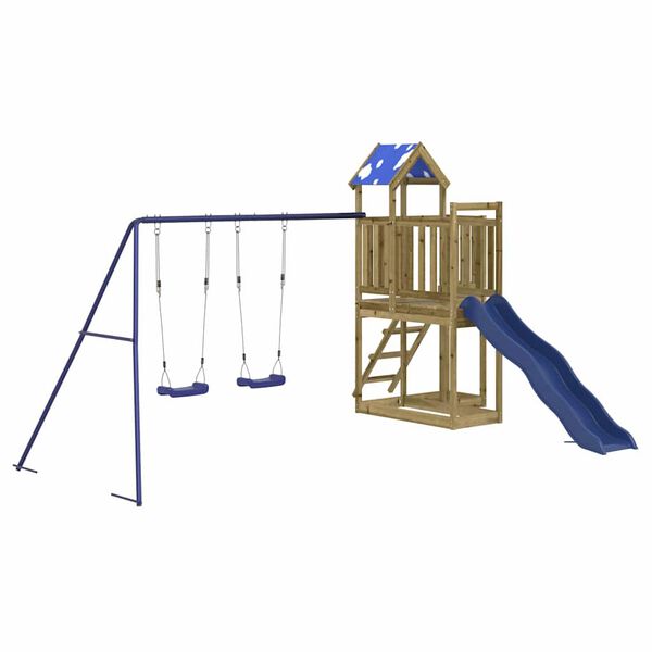 vidaXL õue mänguväljak, immutatud männipuit