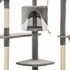 vidaXL sisalk&ouml;itega kraapimispuuga kassimaja 203 cm hall ja valge