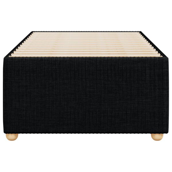 vidaXL Voodiraam ilma Madratsita Must 100x200 cm kangas