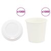 vidaXL kaanega paberist kohvitassid 1000 tk 4 untsi 100 ml