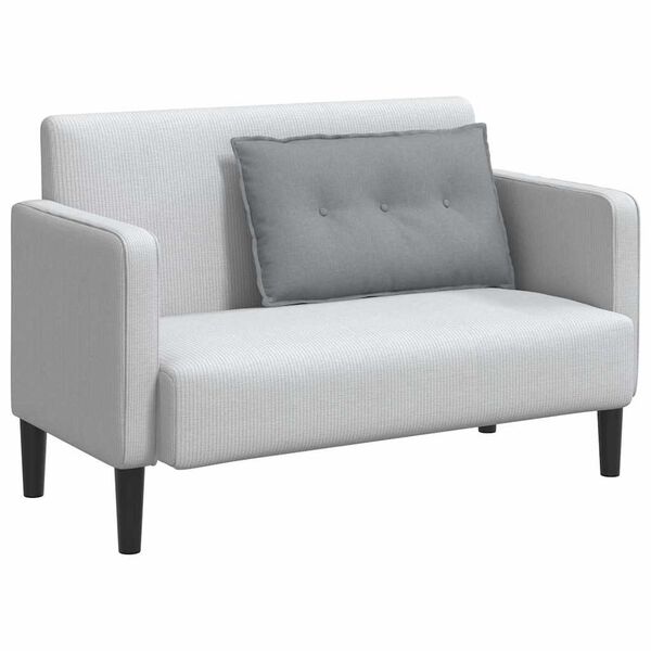 vidaXL Seljatugi padi Helehall 80 x 19 x 50 cm kangas