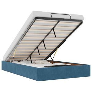 vidaXL Ottomani voodiraam ilma madratsita, 120x190 cm, samet