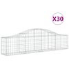 vidaXL kaarekujulised gabioonkorvid 30 tk, 200x30x40/60 cm, raud