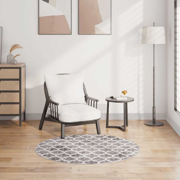 vidaXL vaip, pestav, &phi;120 cm, mitmev&auml;rviline