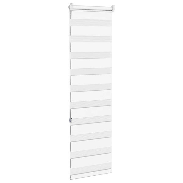 vidaXL Triibuline ruloo pruun 40x150 cm kanga laius 35,9 cm pol&uuml;ester