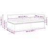 vidaXL Nurgavoodi raam koos madratsiga peaga 2 pcs Pruunikashall Samet
