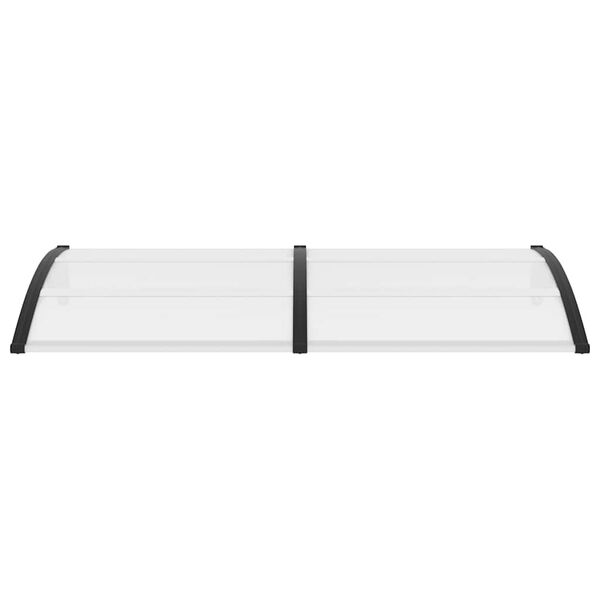 vidaXL ukse varikatus, must, 200 x 100 cm, PC