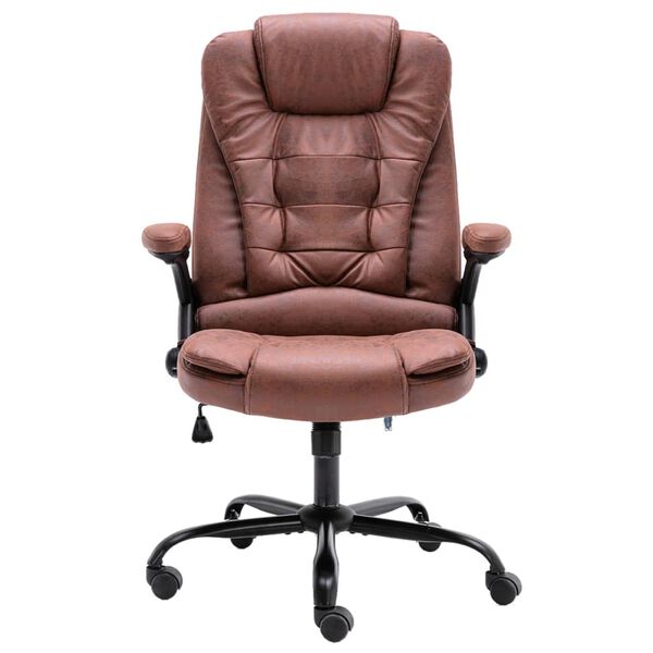 vidaXL kontoritool, helepruun, kunstseemisnahk<