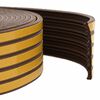 vidaXL Iseliimuv aknatihedus Pruun 15 x 8 mm 12 m EPDM vaht