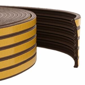 vidaXL Iseliimuv aknatihedus Pruun 15 x 8 mm 12 m EPDM vaht