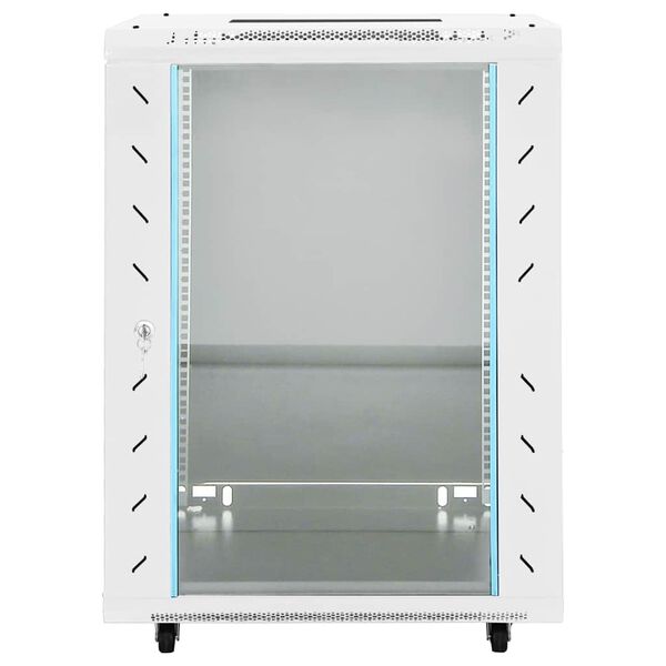 vidaXL 15U serverikapp, 19" IP20, hall, 60 x 45 x 86 cm