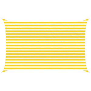 vidaXL P&auml;ikesepuri Kollane ja Valge 4 x 2,5 m 100% pol&uuml;ester Oxford