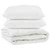 vidaXL Suletekk padjaga 3 pcs Valge Mikrofiiber
