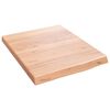vidaXL seinariiul, helepruun, 40 x 50 x (2-4) cm, t&ouml;&ouml;deldud tammepuit