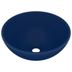 vidaXL luksuslik valamu &uuml;mar, matt tumesinine, 32,5x14 cm, keraamiline