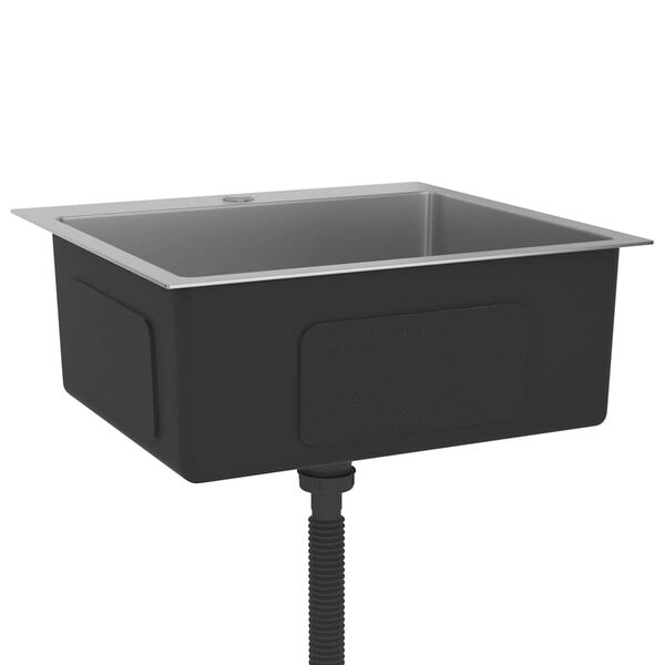 vidaXL käsitsi valmistatud köögivalamu, roostevabast terasest