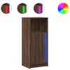 vidaXL puhvetkapp LED-tulega, pruun tamm, 42,5x34x100 cm, tehispuit