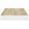 vidaXL seinariiulid, 2 tk, tamm ja valge, 90 x 23,5 x 3,8 cm MDF