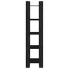 vidaXL raamaturiiul/ruumijagaja, must, 41 x 35 x 160 cm, täismännipuit