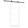 vidaXL Libisev uks ORKDAL Valge ja must 93 x 211 cm
