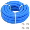 vidaXL basseinivoolik klambritega 38 mm 12 m sinine