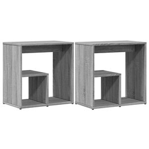 vidaXL k&uuml;lglauad 2 tk, hall Sonoma tamm, 50 x 30 x 50 cm, tehispuit