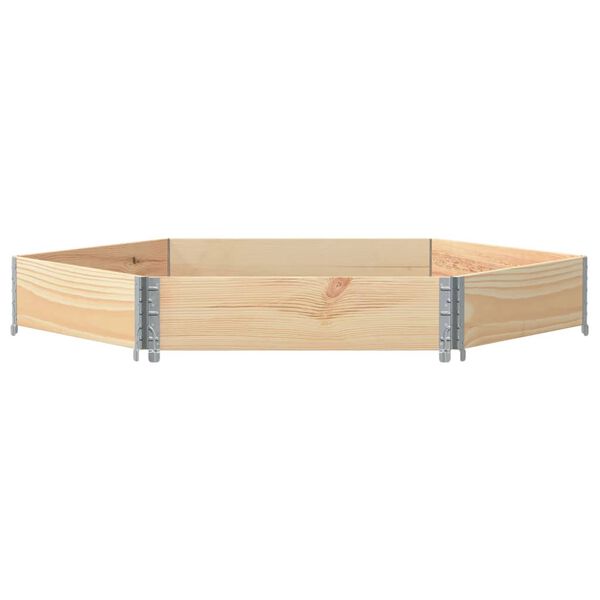 vidaXL taimekast kuusnurk, 160x160 cm, männipuit