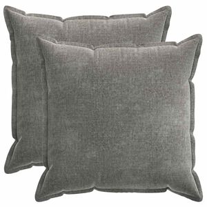 vidaXL Diivanipadi 2 pcs HOUTEN Tumehall 80 x 80 cm &Scaron;en&uuml;&uuml;lfabric