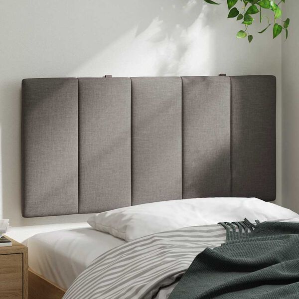 vidaXL voodipeatsi padi Hanko, pruunikashall, 100 cm, kangas