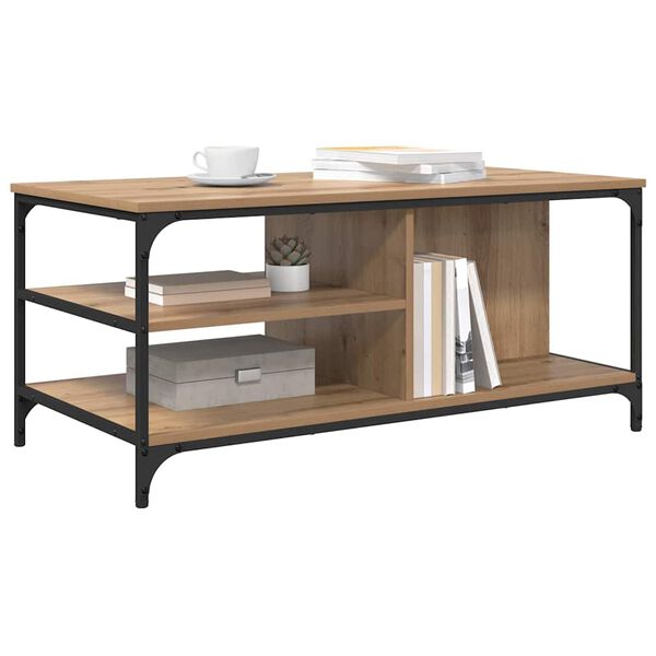 vidaXL Kohvilaud K&auml;sit&ouml;&ouml;puu 100 x 50 x 45 cm Tehispuit