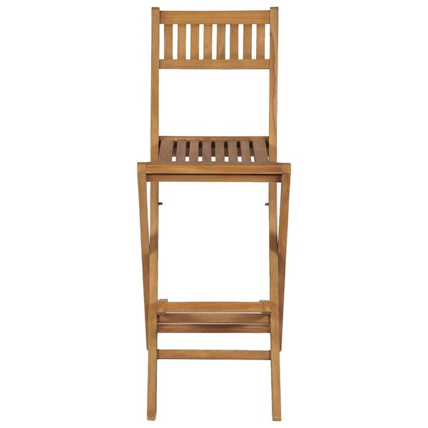 vidaXL kokkupandavad aia baaritoolid, 2 tk, tiikpuu