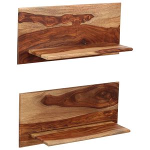 vidaXL seinariiulid 2 tk 58 x 26 x 20 cm toekas akaatsiapuu