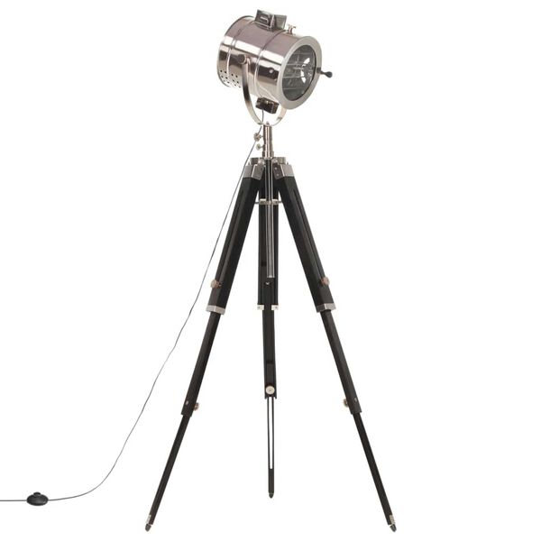 vidaXL kolme jalaga põrandalamp, mangopuit, 165 cm