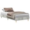 vidaXL Voodi raam Betoonhall 203 x 93 x 25 cm Tehispuit