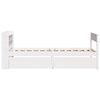 vidaXL voodiraam ilma madratsita, valge, 90 x 190 cm, m&auml;nnipuit