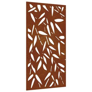 vidaXL aia seinakaunistus, 105x55 cm Corteni teras bambuse lehe disain