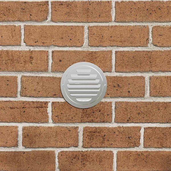 vidaXL &Otilde;hu ventilatsioonikatted 4 pcs H&otilde;bedane 80 mm Roostevaba teras