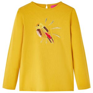 Pikkade varrukatega lastes&auml;rk, tume ooker, 104