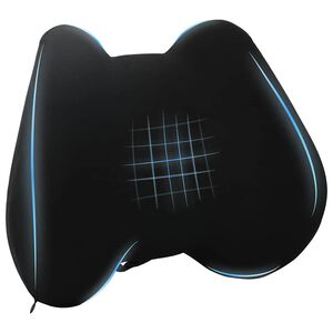 vidaXL Padi padjaga Reguleeritav Must 42 x 32 x 14 cm Pol&uuml;ester