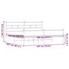 vidaXL metallist voodiraam ilma madratsita pruun tamm 180x200 cm