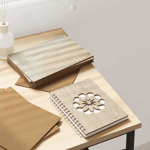 vidaXL Dekor Paneelid 12 pcs Sonoma tamm 15 x 21 x 0.3 cm Tehispuit