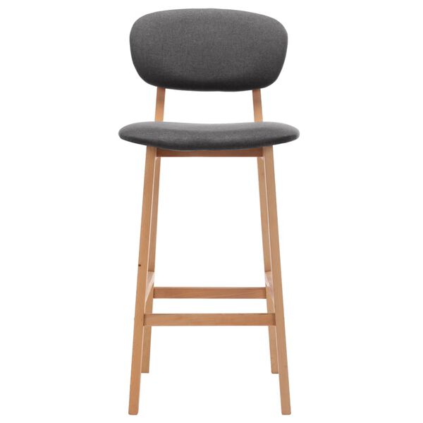 vidaXL baaripukid 2 tk, tumehall, kangas