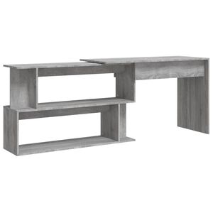 vidaXL nurgalaud, hall Sonoma tamm, 200 x 50 x 76 cm, tehispuit