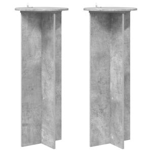 vidaXL Taimede alus 2 tk Betoonhall &Oslash;40 x 100 cm Tehispuit