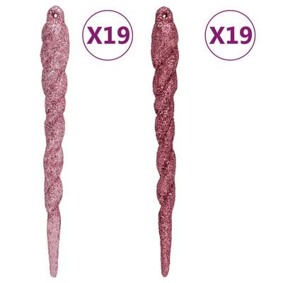 vidaXL 108-osaline jõulukuulide komplekt, valge ja roosa