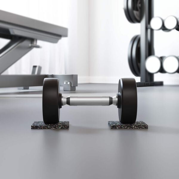 vidaXL Kummikool Must Kumm