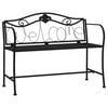 vidaXL 2-kohaline aiapink, 104 cm, must, teras
